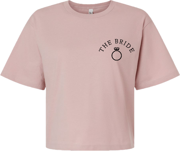 "The Bride" Ladies Lightweight Fine Jersey Boxy Tee with Printed Logo