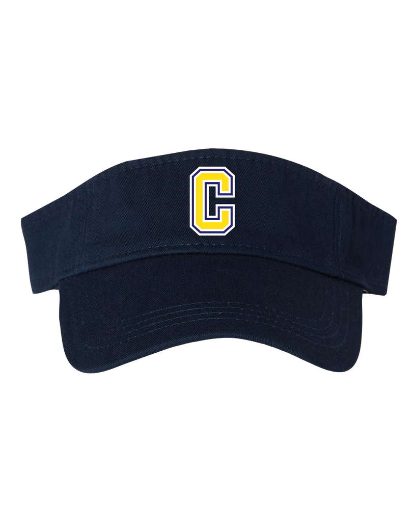 Central Baseball Washed Visor with Embroidered Logo