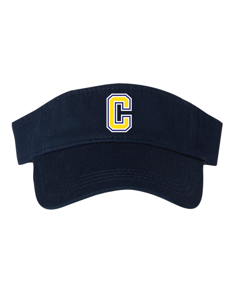 Central Baseball Washed Visor with Embroidered Logo
