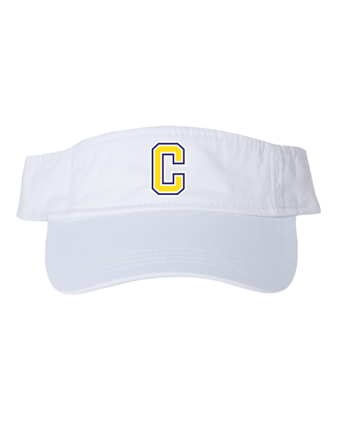 Central Baseball Washed Visor with Embroidered Logo