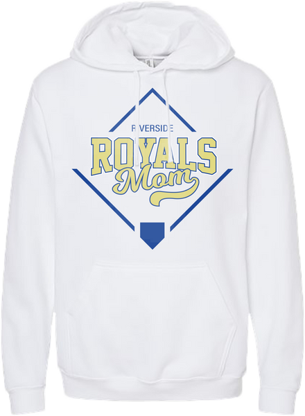 "Royals Mom" Adult Pullover Hoodie with Printed Logo