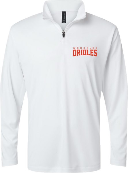 Woodslee Orioles Adult Pro-Lock Performance Quarter-Zip Pullover with Printed Logo
