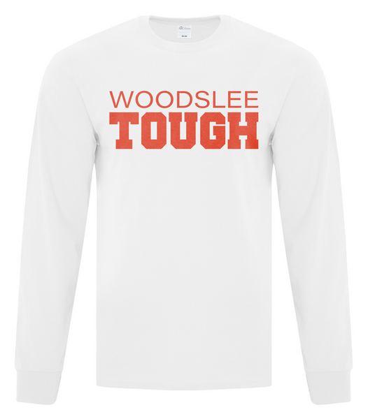 "Woodslee Tough" Adult Cotton Long Sleeve with Printed Logo