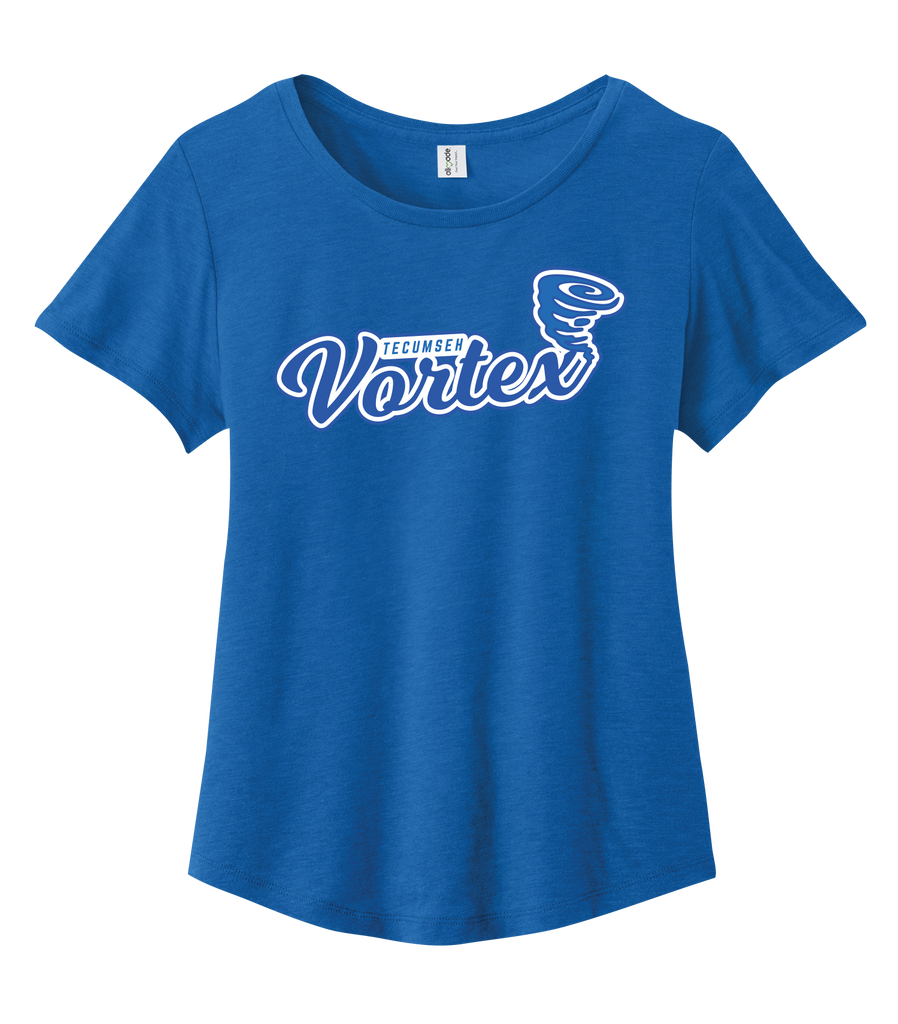 Tecumseh Vortex Ladies Cotton Relaxed Scoop Neck with Printed Logo