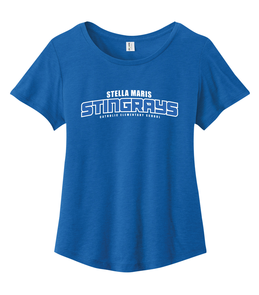 Stella Maris Ladies Cotton Relaxed Scoop Neck with Printed Logo