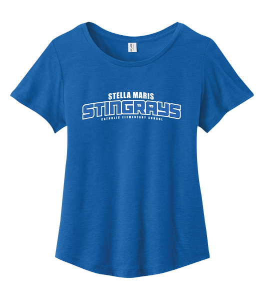 Stella Maris Ladies Cotton Relaxed Scoop Neck with Printed Logo