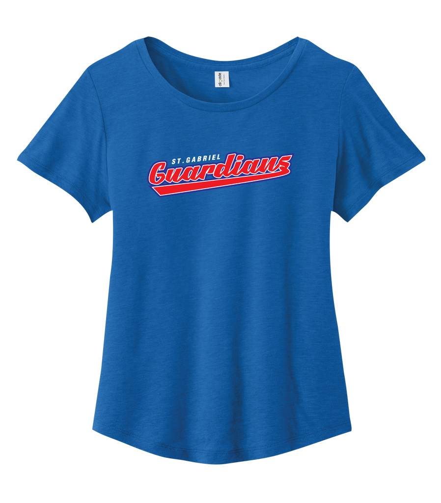 Guardians Ladies Organic Cotton Relaxed Scoop Neck with Printed Logo
