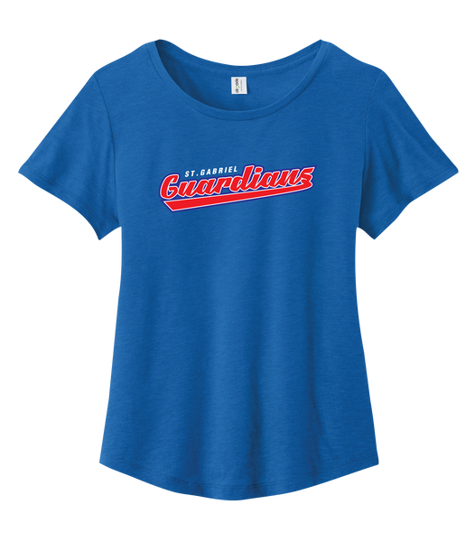 Guardians Ladies Organic Cotton Relaxed Scoop Neck with Printed Logo