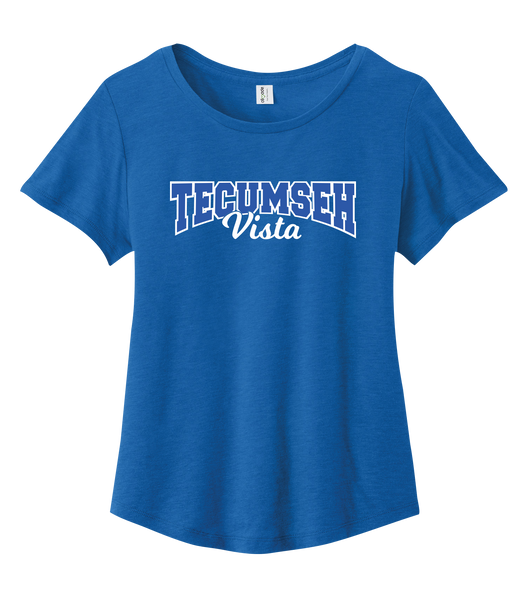 Tecumseh Vista Ladies Cotton Relaxed Scoop Neck with Printed Logo