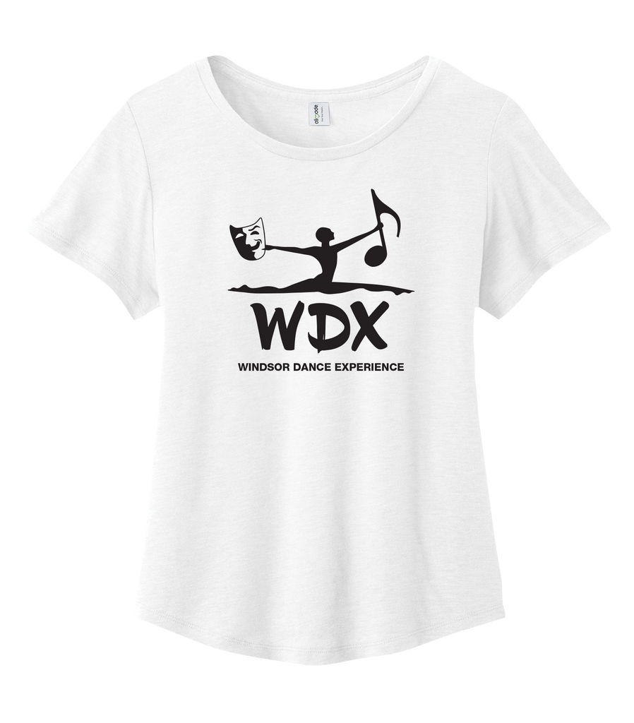 Windsor Dance eXperience Cotton Relaxed Scoop Neck with Printed Logo LADIES
