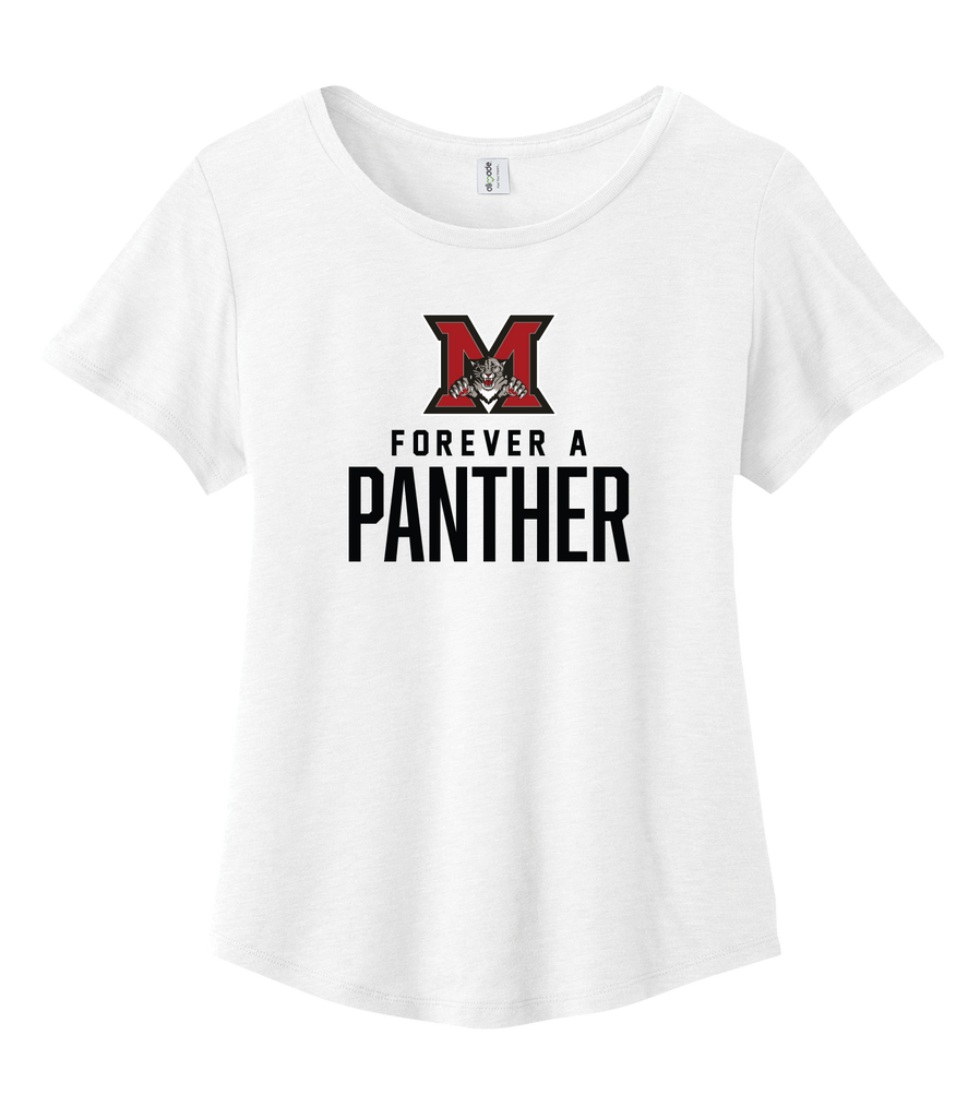 Maranatha 'Forever A Panther' Ladies Organic Cotton Relaxed Scoop Neck with Printed Logo