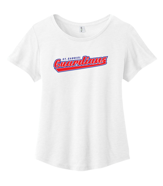 Guardians Ladies Organic Cotton Relaxed Scoop Neck with Printed Logo