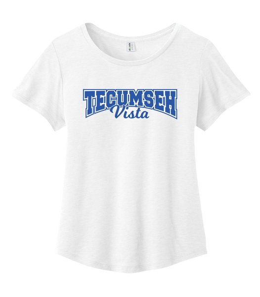 Tecumseh Vista Ladies Cotton Relaxed Scoop Neck with Printed Logo