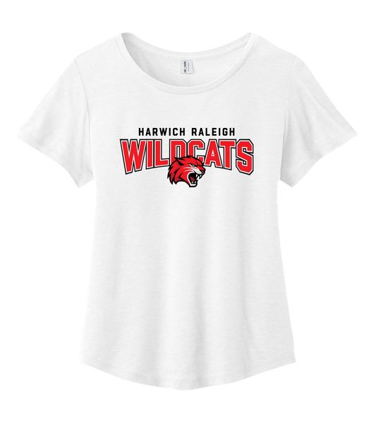 Harwich Raleigh Ladies Cotton Relaxed Scoop Neck with Printed Logo