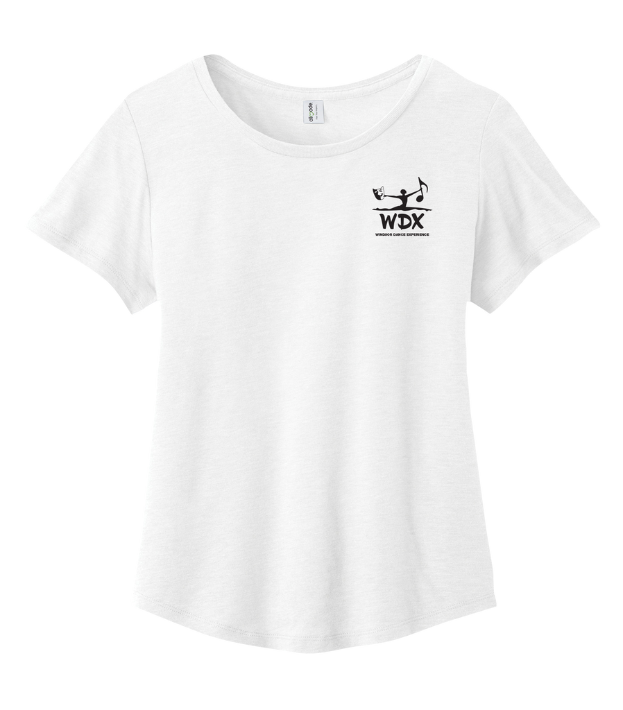 Windsor Dance eXperience Cotton Relaxed Scoop Neck with Printed Left Chest Logo LADIES