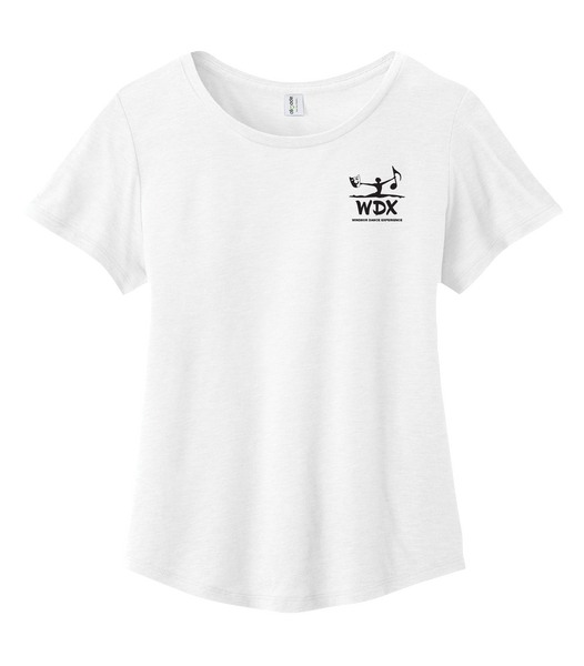 Windsor Dance eXperience Cotton Relaxed Scoop Neck with Printed Left Chest Logo LADIES