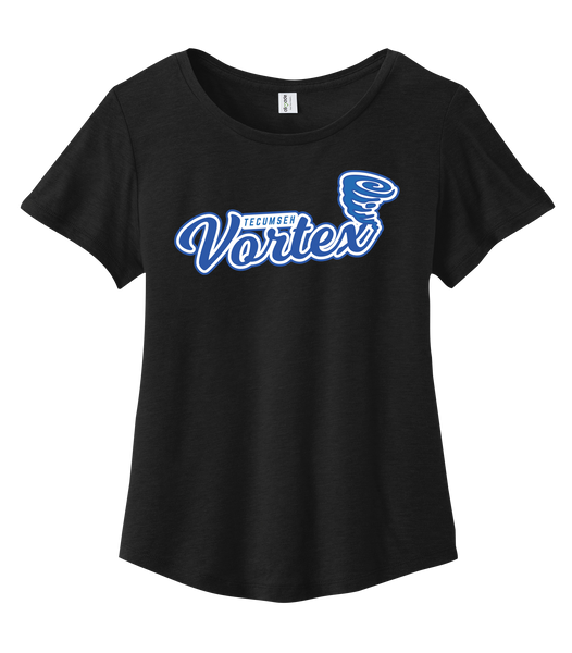 Tecumseh Vortex Ladies Cotton Relaxed Scoop Neck with Printed Logo