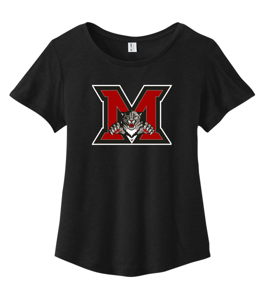 Maranatha Panthers Ladies Organic Cotton Relaxed Scoop Neck with Printed Logo