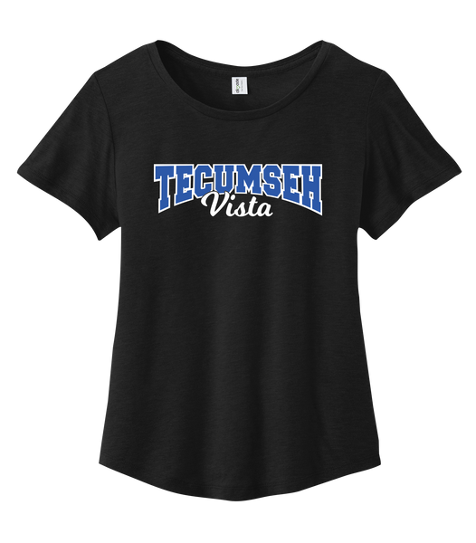Tecumseh Vista Ladies Cotton Relaxed Scoop Neck with Printed Logo