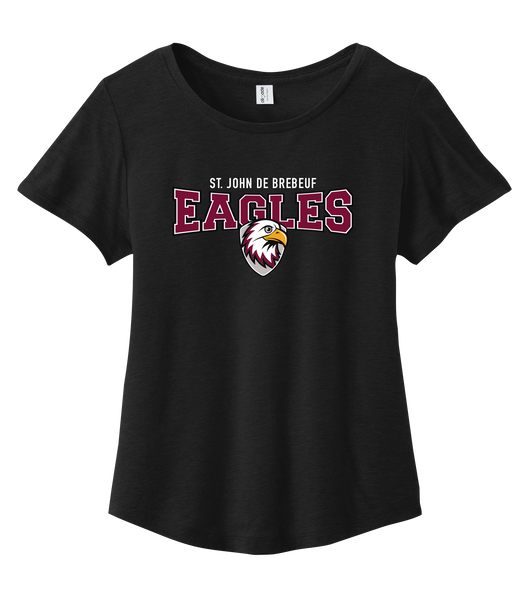 St. John de Brebeuf Ladies Cotton Relaxed Scoop Neck with Printed Logo