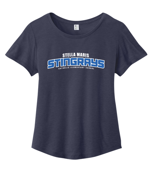 Stella Maris Ladies Cotton Relaxed Scoop Neck with Printed Logo