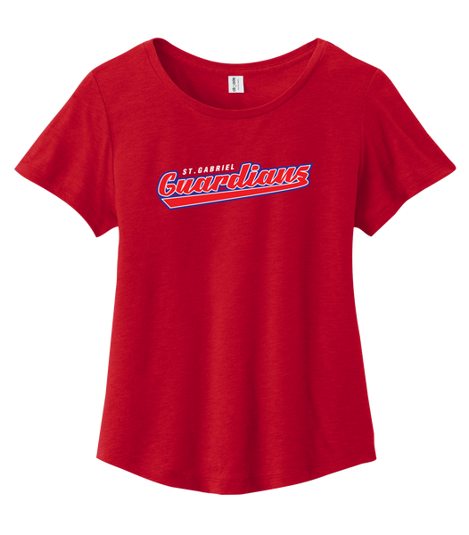 Guardians Ladies Organic Cotton Relaxed Scoop Neck with Printed Logo