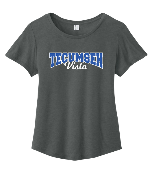 Tecumseh Vista Ladies Cotton Relaxed Scoop Neck with Printed Logo