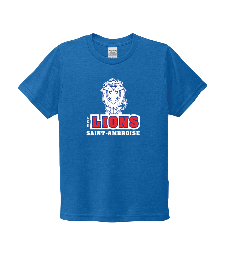 Saint Ambroise Youth Organic Cotton Relaxed Scoop Neck with Printed Logo