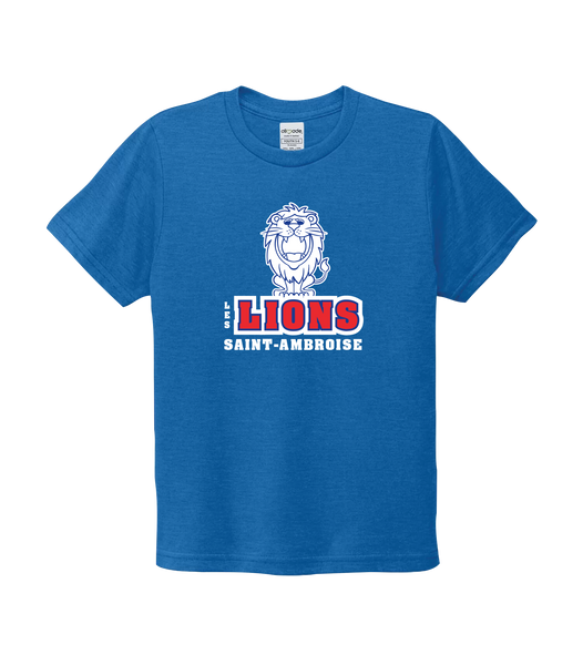 Saint Ambroise Youth Organic Cotton Relaxed Scoop Neck with Printed Logo