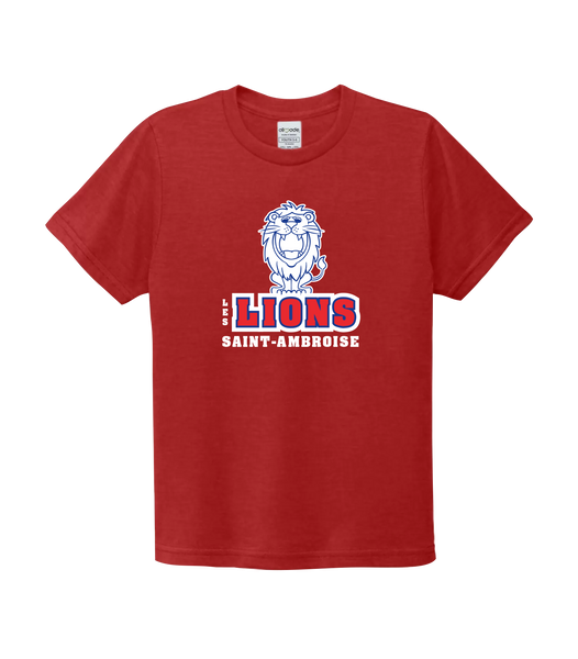 Saint Ambroise Youth Organic Cotton Relaxed Scoop Neck with Printed Logo