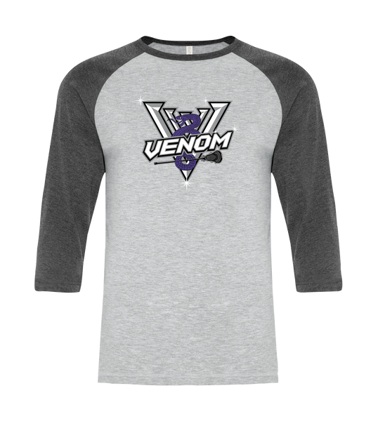 Venom WMSL Youth Two Toned Baseball T-Shirt with Printed Logo