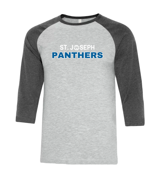 St. Joseph Adult Two Toned Baseball T-Shirt with Printed Logo