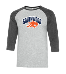 Sabres Two Toned Baseball T-Shirt with Printed Logo YOUTH