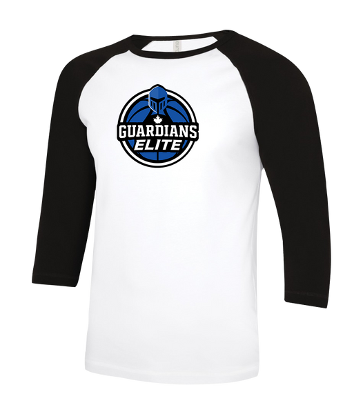 Lasalle Guardians Elite Adult Two Toned Baseball T-Shirt with Printed Logo