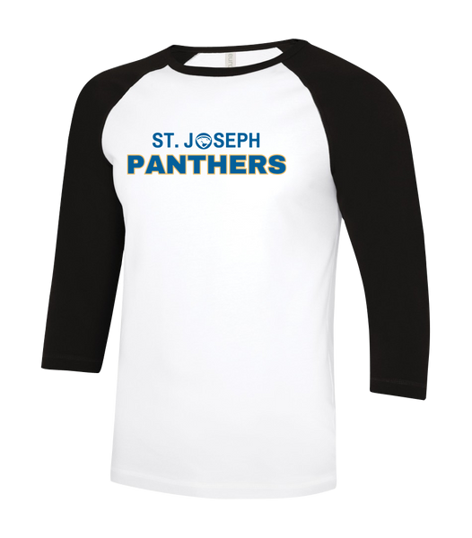 St. Joseph Adult Two Toned Baseball T-Shirt with Printed Logo