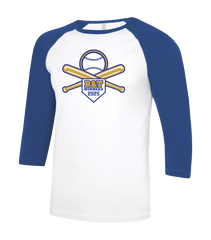 R&T Morneau Tournament Adult Two Toned Baseball T-Shirt with Printed Logo