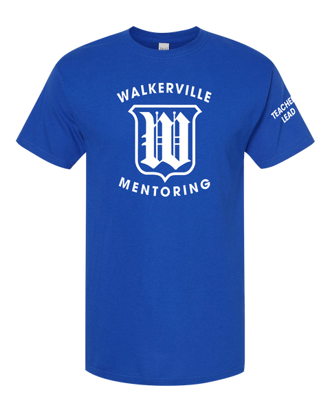 "Walkerville Mentoring" Adult Cotton T-Shirt with Printed logo