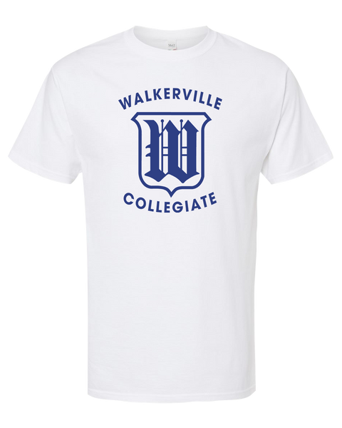 Walkerville Collegiate Adult Cotton T-Shirt with Printed logo