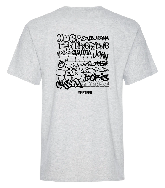 The OG 15 Graffiti Adult Cotton TShirt with Printed Logo