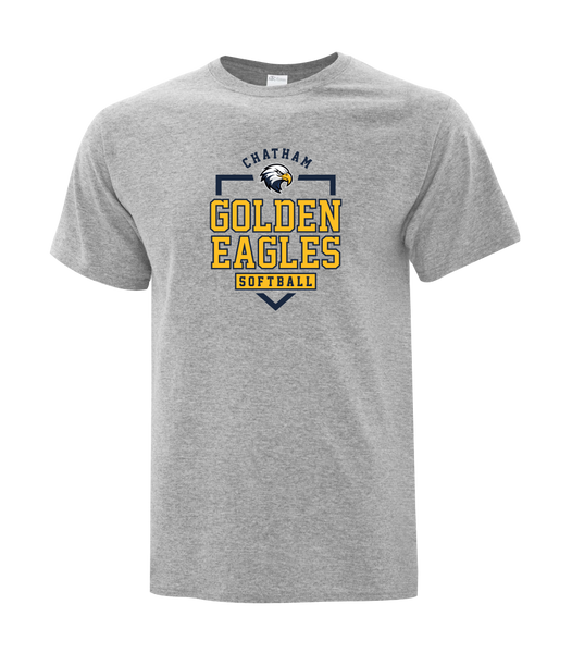 Chatham Golden Eagles Adult Cotton T-Shirt with Printed logo