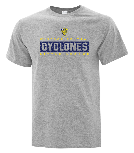 Cyclones Adult Cotton T-Shirt with Printed Logo