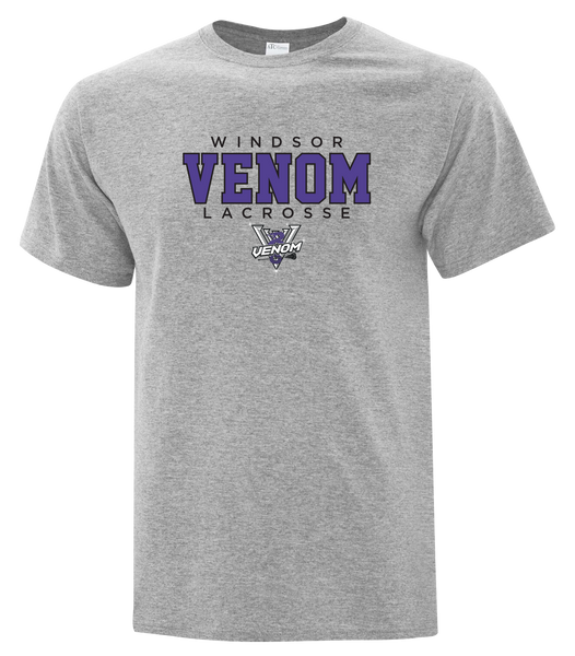 Windsor Venom Lacrosse Youth Cotton T-Shirt with Printed Logo