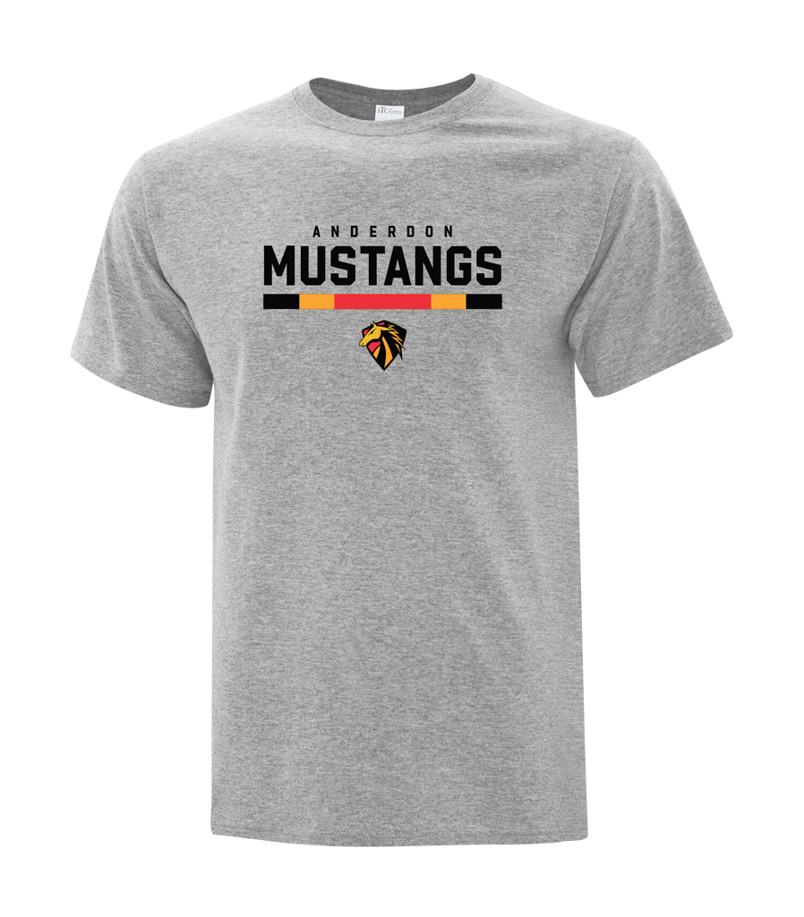 Anderdon Mustangs Youth Cotton T-Shirt with Printed logo