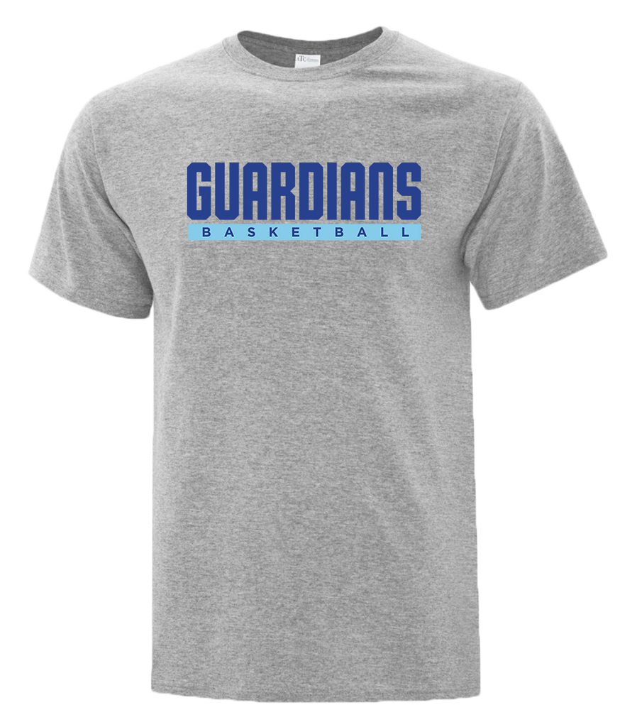 Guardians Basketball Block Letters Youth Cotton T-Shirt with Printed Logo