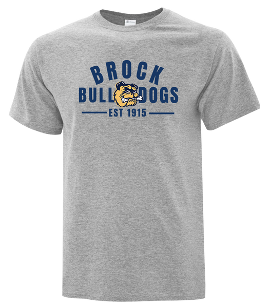 General Brock EST 1915 Adult Cotton T-Shirt with Printed Logo