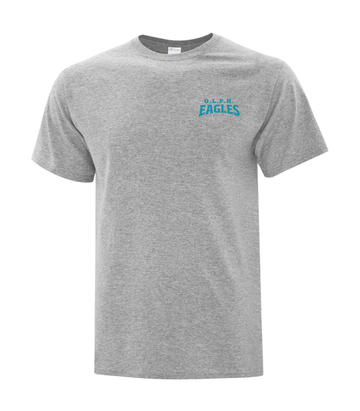 OLPH Adult Cotton T-Shirt with Printed Left Chest logo