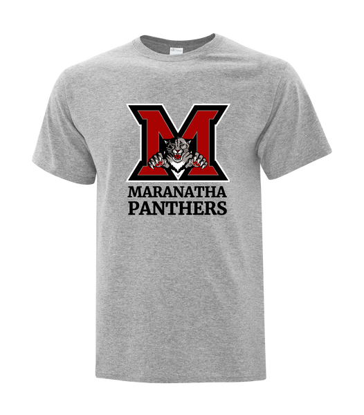 Maranatha Panthers Youth Cotton T-Shirt with Printed logo