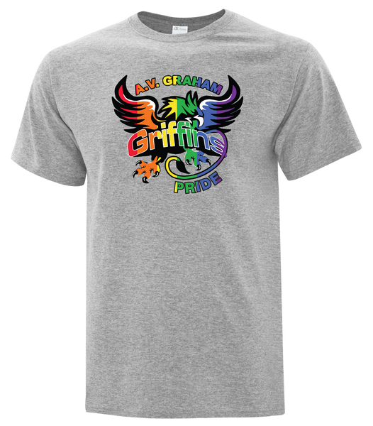 Griffins Pride Adult Cotton T-Shirt with Printed logo