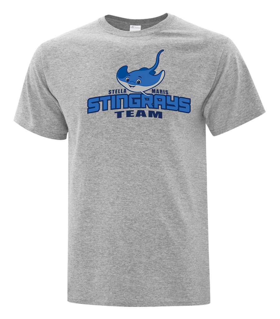 Stella Maris Stingrays Team Adult Cotton T-Shirt with Printed logo