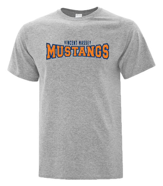 Vincent Massey Adult Cotton T-Shirt with Printed logo